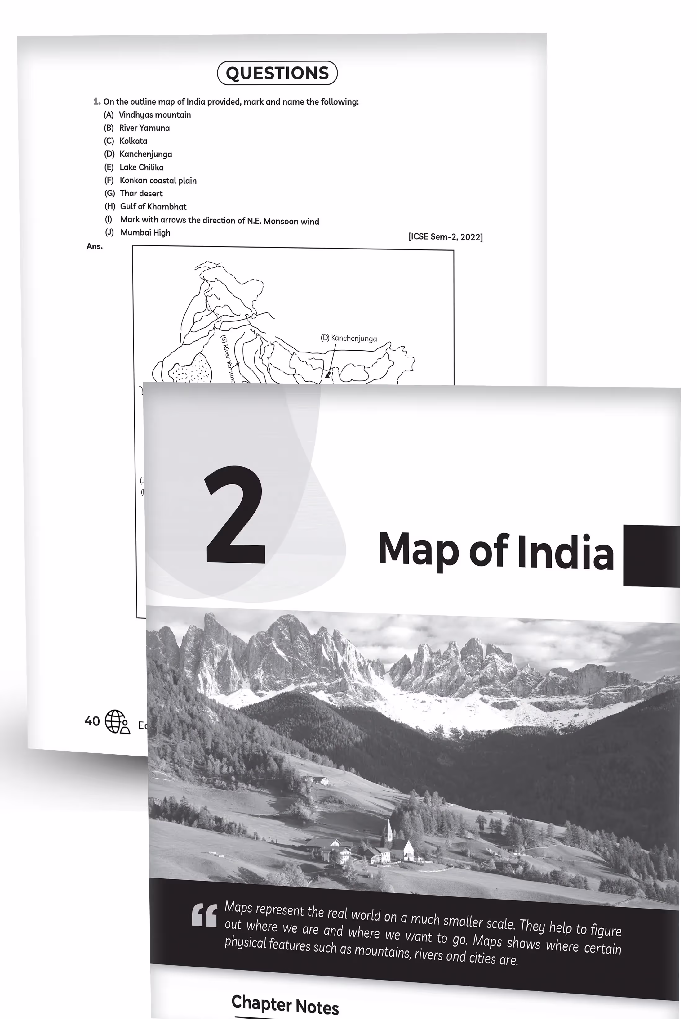 Educart ICSE Class 10 Geography Chapter-wise Question Bank (Solved Papers) 2025-26 - Strictly Based on New Syllabus 2026