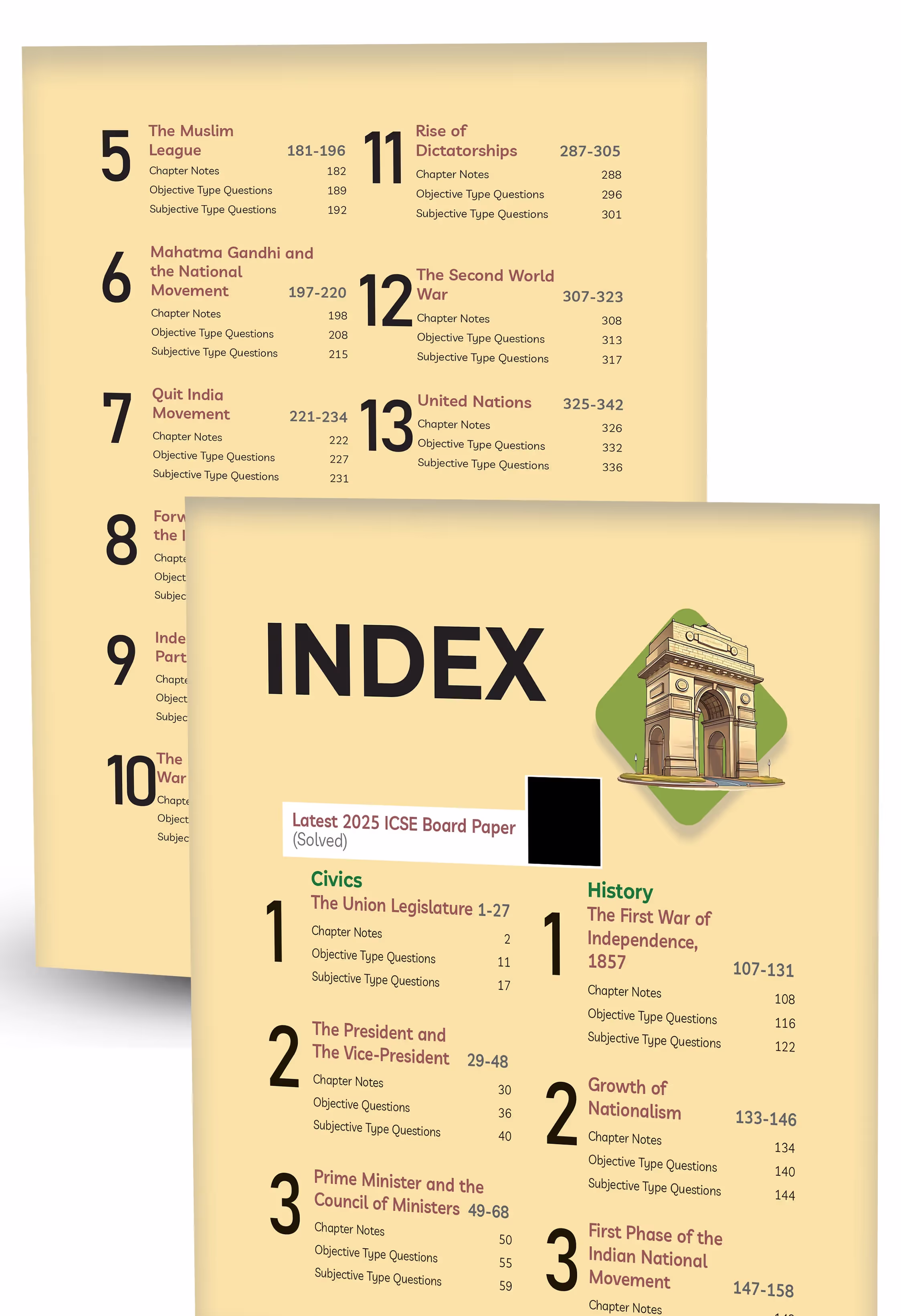 Educart ICSE Class 10 History and Civics Chapter-wise Question Bank (Solved Papers) 2025-26 - Strictly Based on New Syllabus 2026