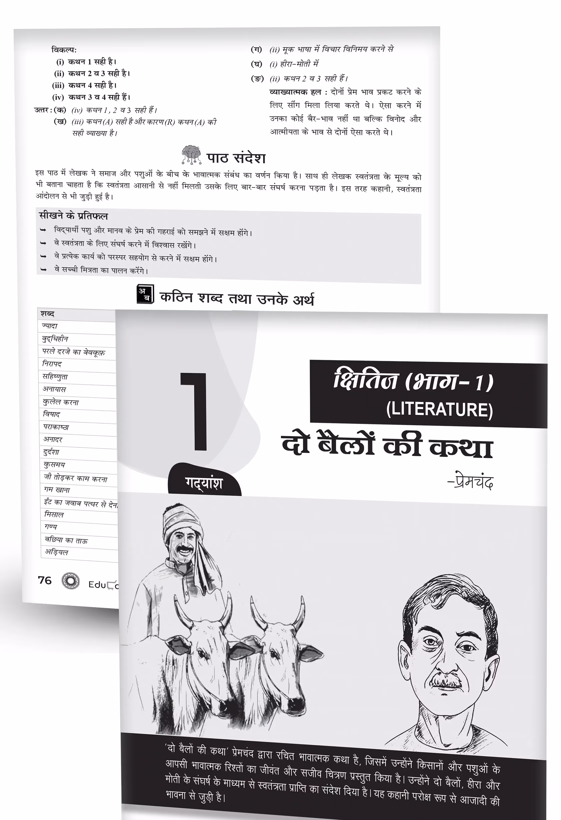 Educart CBSE Question Bank Class 9 Hindi A 2025-26 on new Syllabus 2026 (Most Recommended NCERT based Reference Book)