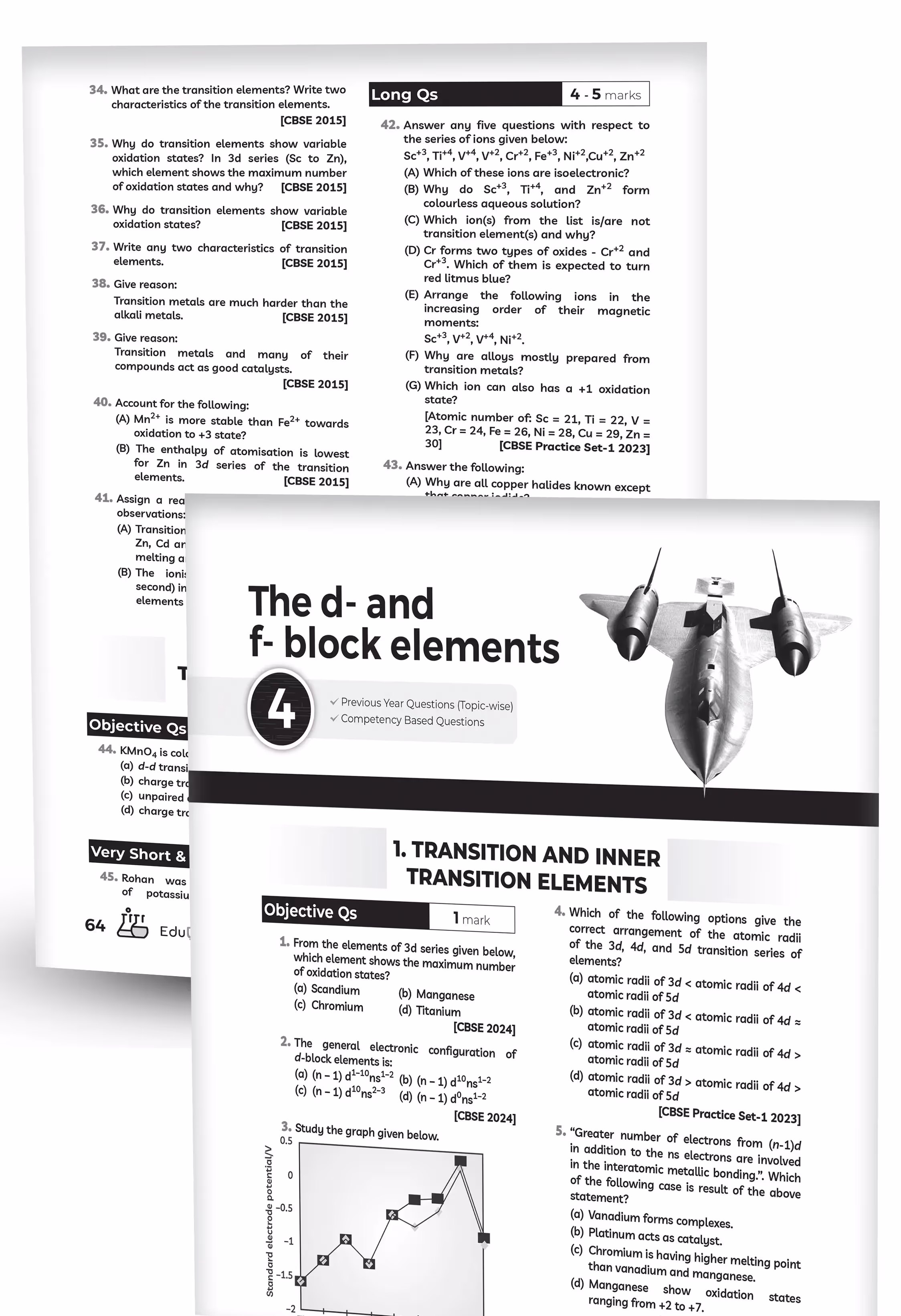 Educart CBSE Class 12 Chemistry Chapter-Wise Solved Papers 2025-26 on new Syllabus 2026