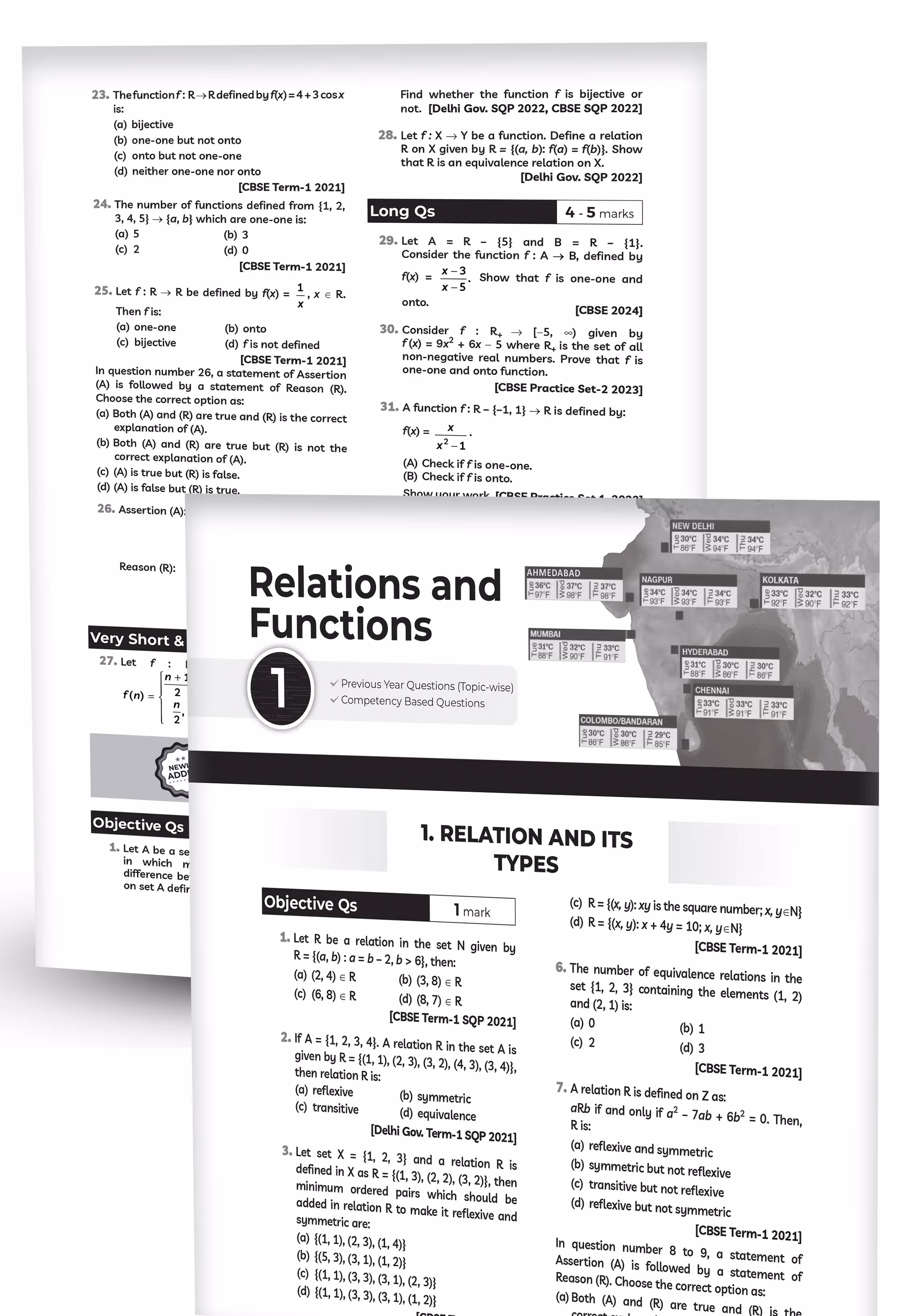 Educart CBSE Class 12 Mathematics Chapter-Wise Solved Papers 2025-26 on new Syllabus 2026