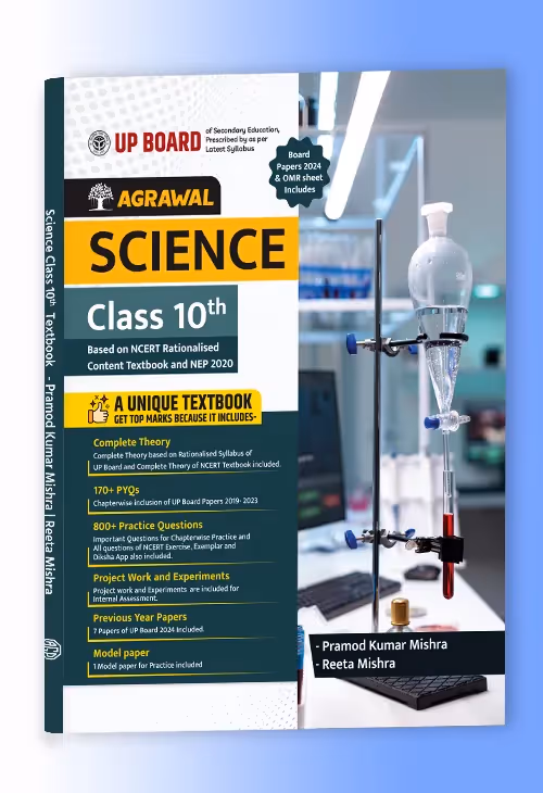 Educart UP Board Class 10 Science Textbook 2026 (Based on Latest Syllabus for 2025-26 Exam) - English Medium
