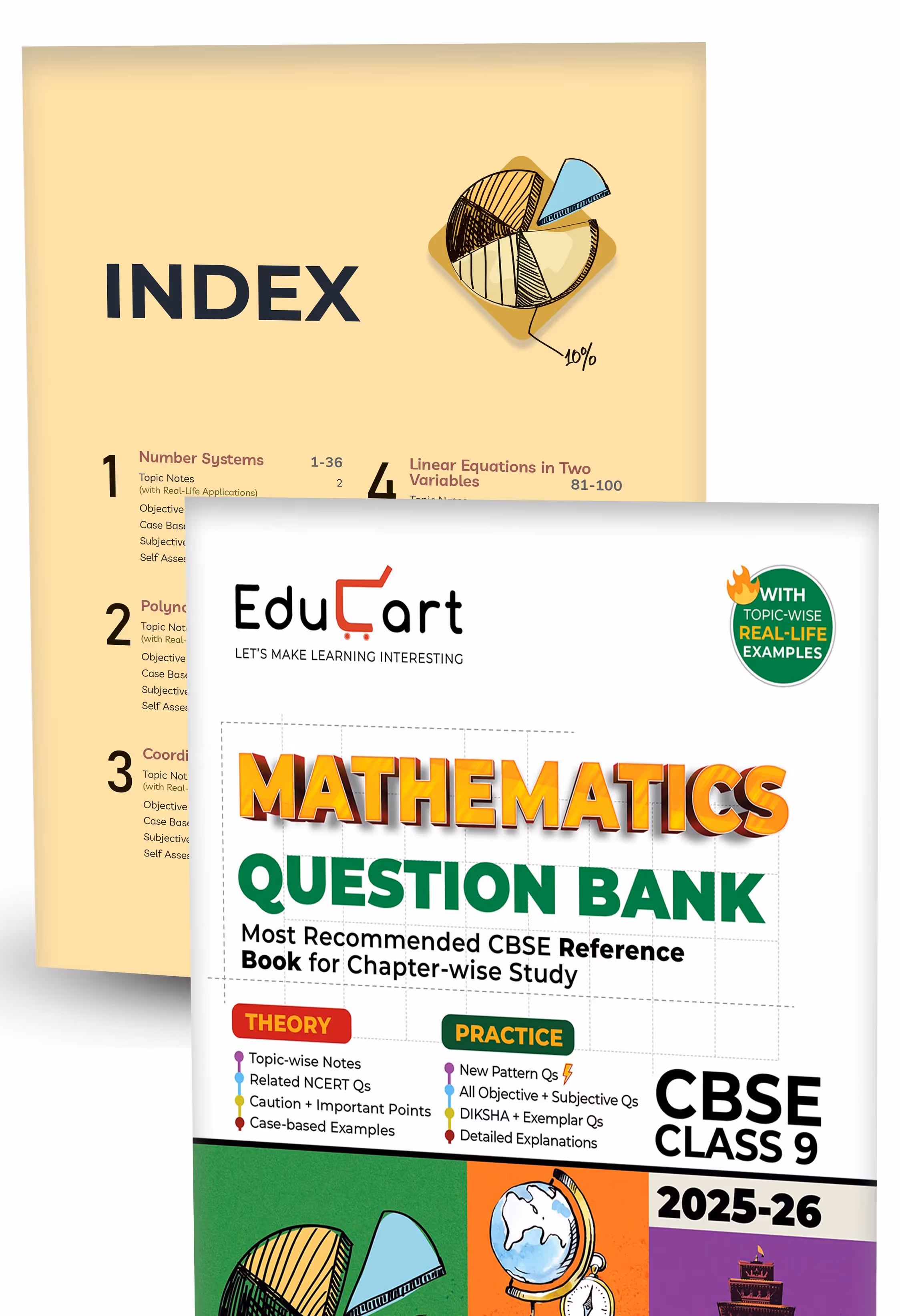 Educart CBSE Question Bank Class 9 2025-26 Bundle - Science, Mathematics, Social Science, English and Hindi A on New Syllabus 2026 (Most Recommended NCERT based Reference Book)