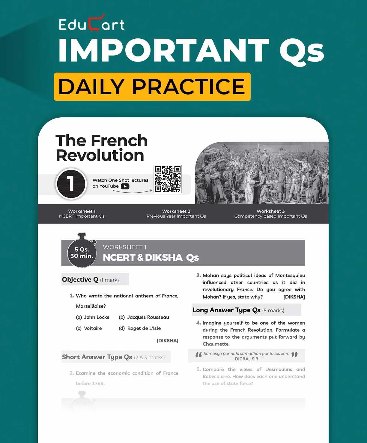 Educart CBSE Class 9 Social Science One-shot Question Bank 2026 (Strictly for 2025-26 Exam)