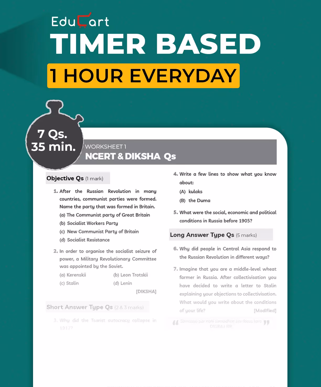 Educart CBSE Class 9 Social Science One-shot Question Bank 2026 (Strictly for 2025-26 Exam)