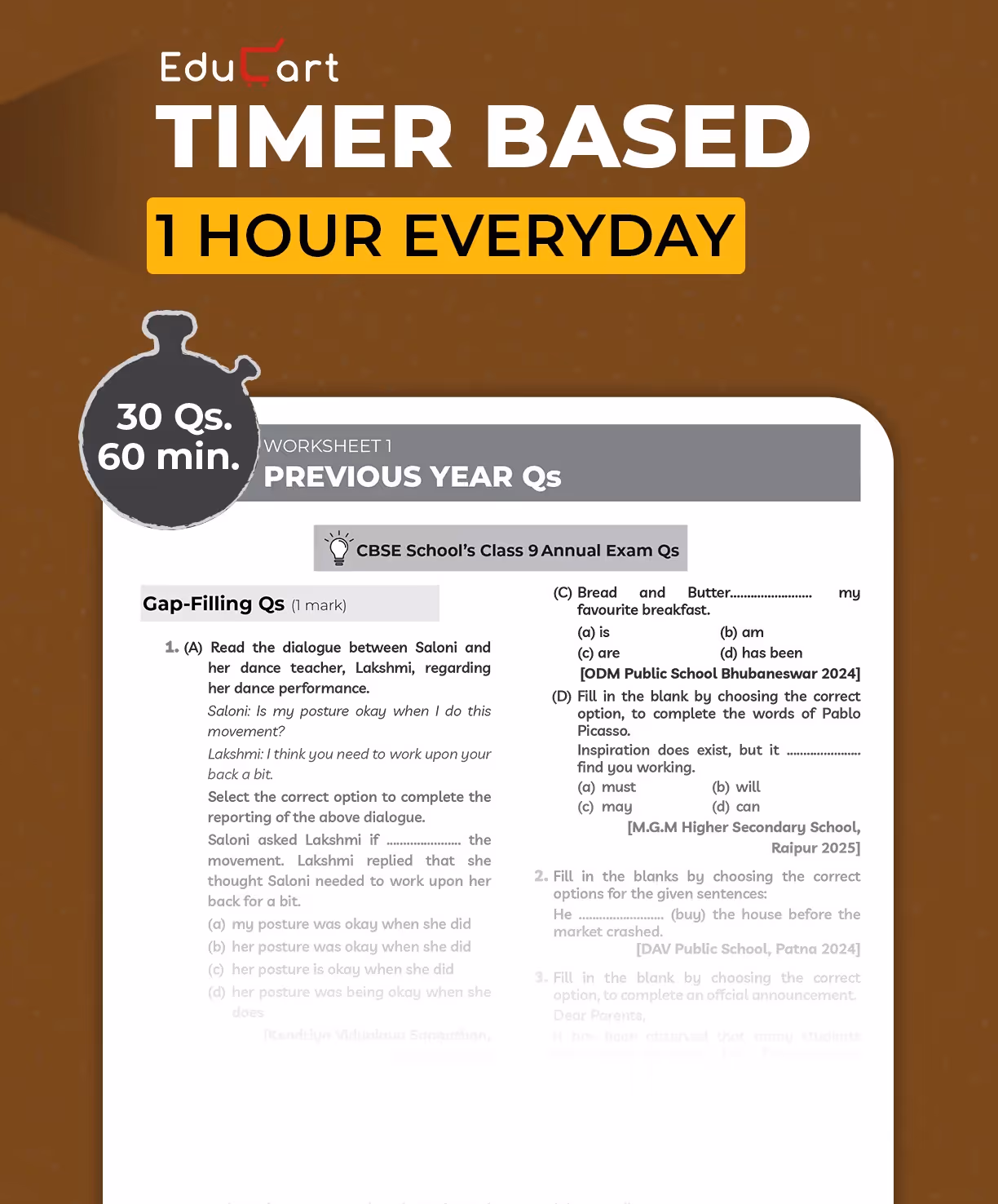 Educart CBSE Class 9 English One-shot Question Bank 2026 (Strictly for 2025-26 Exam)