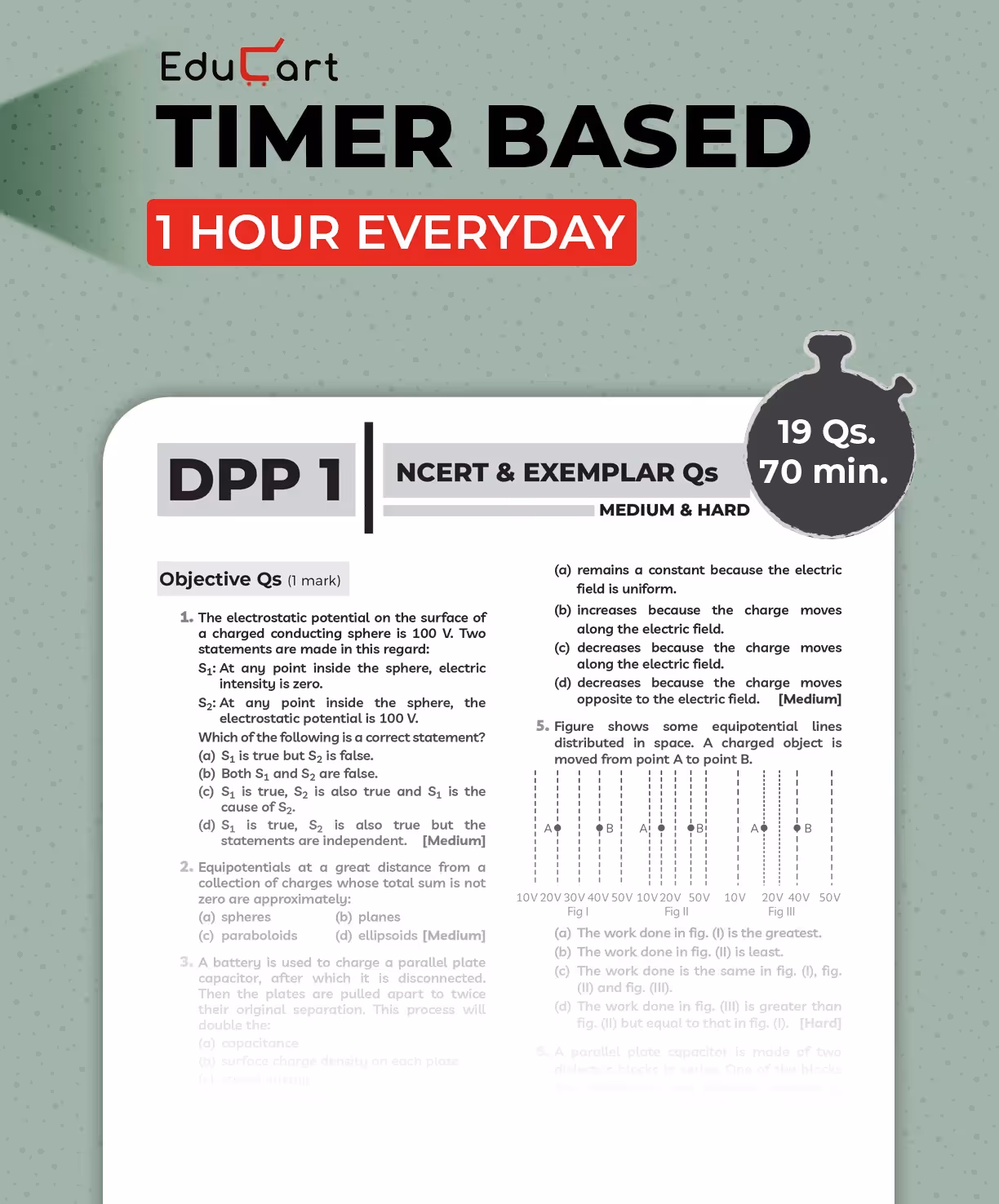Educart CBSE Class 12 Physics One Shot Question Bank 2026 (Includes PYQs for 2025-26)