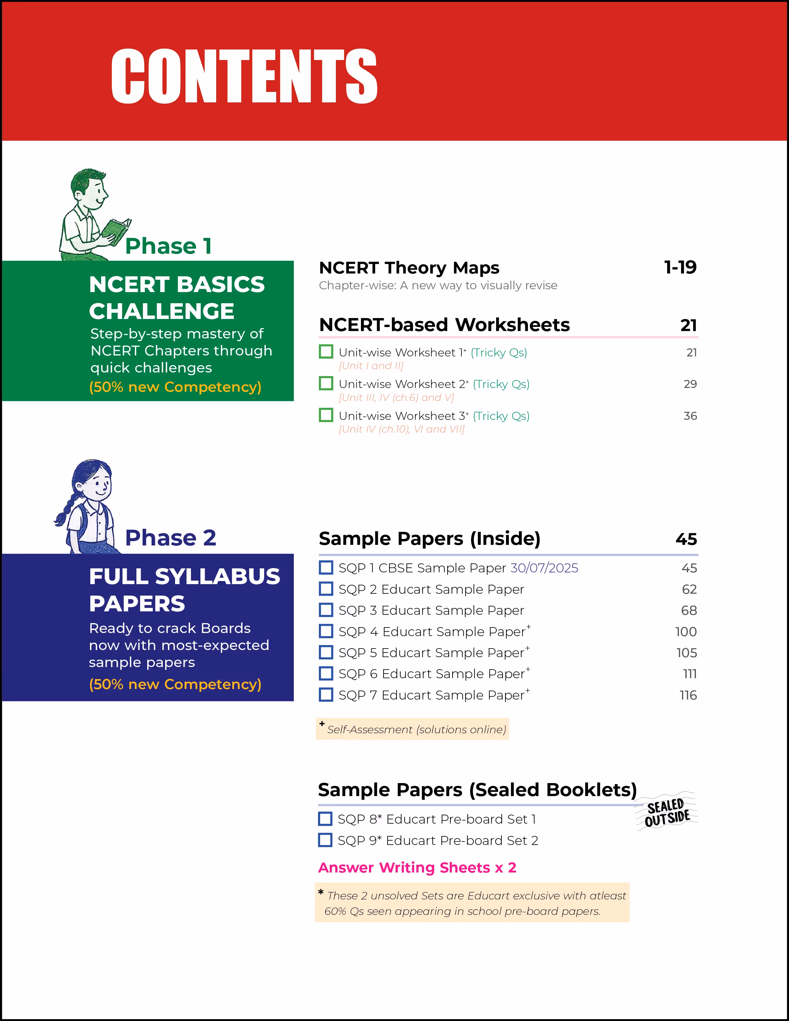 Educart CBSE Sample Paper Class 10 2025-26 Mathematics Standard (Introducing exclusive step-by-step new practice concept on 2026 pattern)