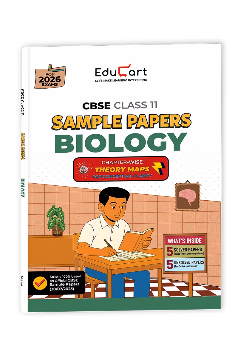 Educart CBSE Sample Paper Class 11 2025-26 – Biology (Based on latest CBSE Sample Papers Released on 30-07-25) For 2026 Exam