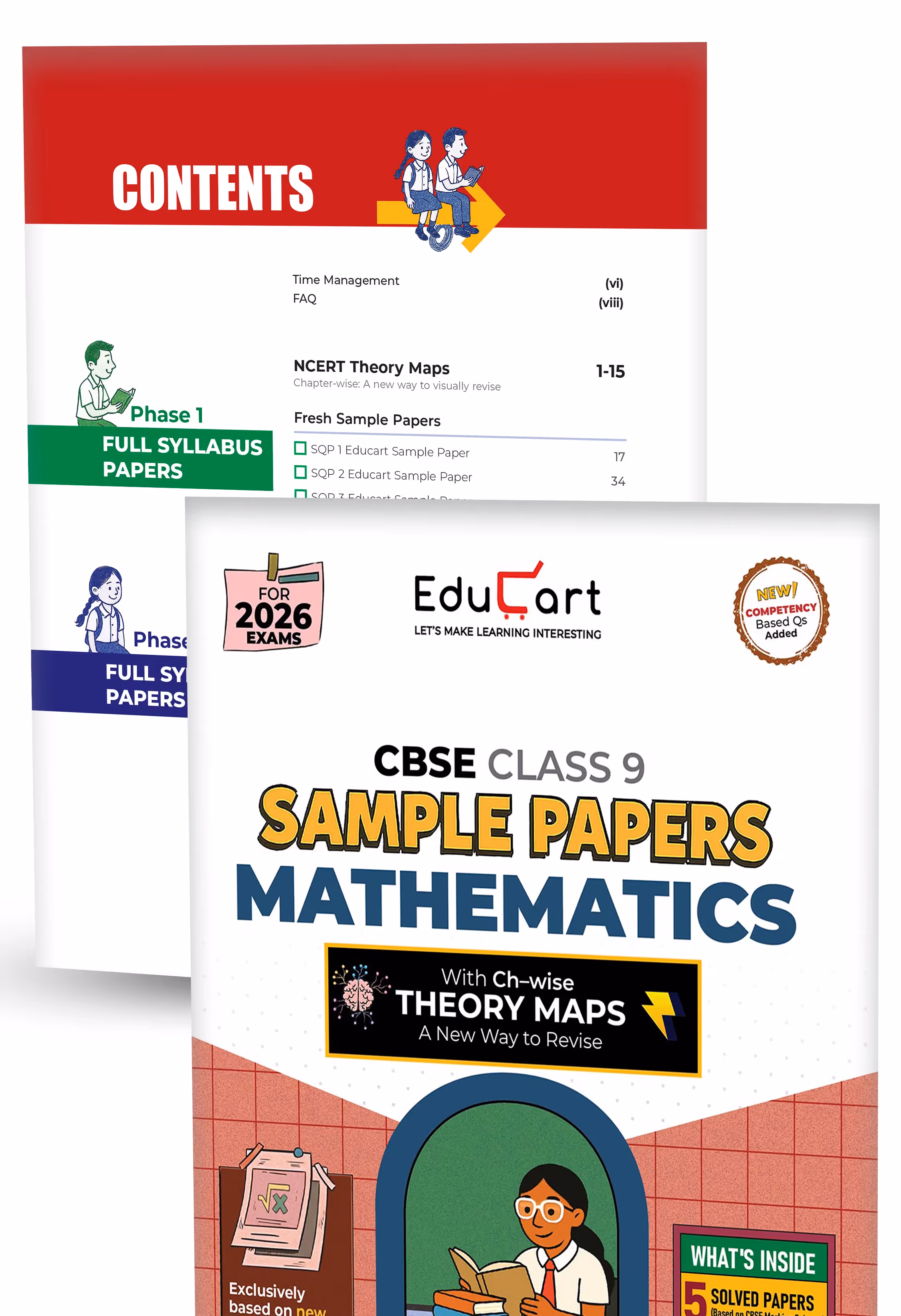 Educart CBSE Sample Paper Class 9 2025-26 - Science, Mathematics, Social Science & English (Introducing exclusive new practice concept on 2026 pattern) Set of 4 Books