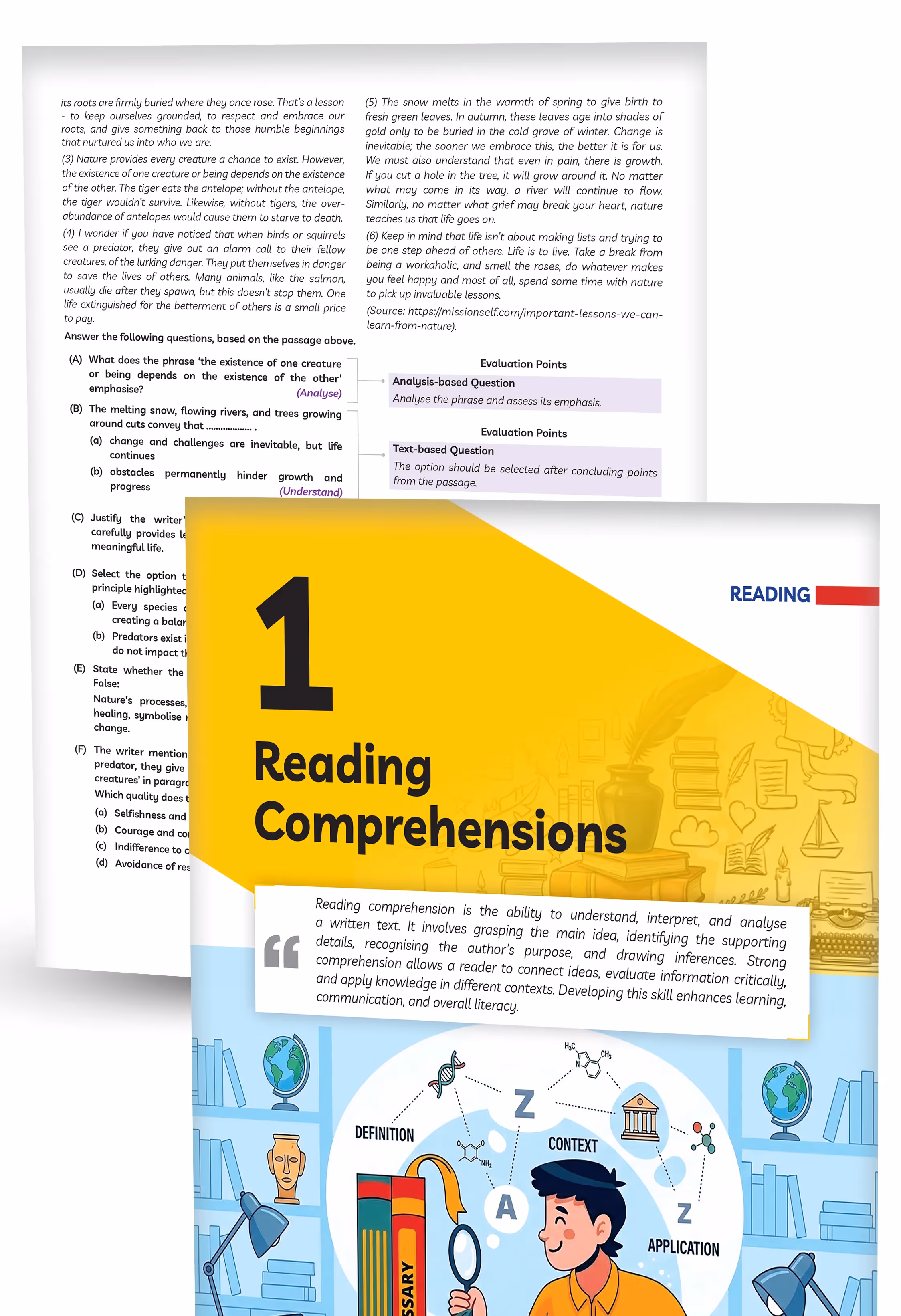 Educart CBSE Class 10 English Question Bank 2026-27 | Chapterwise, Case-Based & Competency-Based Qs | Unit Test Worksheets, Notes & Visuals | NCERT Based CBSE 2027