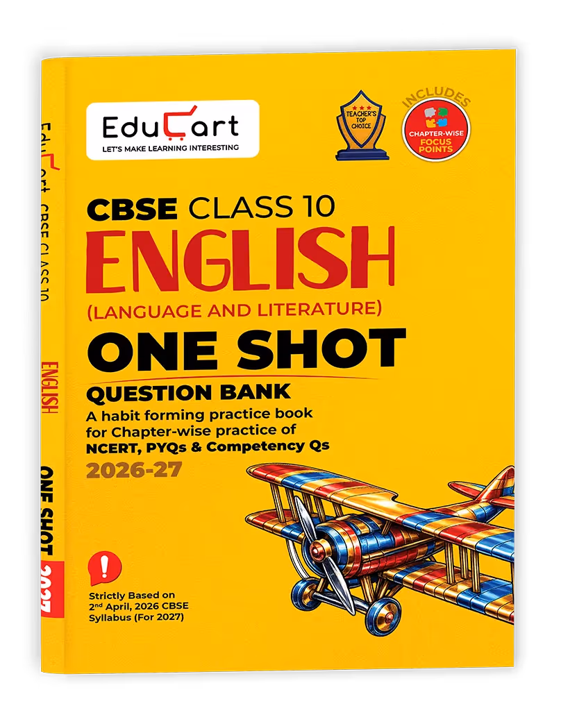 Educart One-shot English CBSE Class 10 Question Bank 2026-27 (Strictly for Boards Exam 2027)