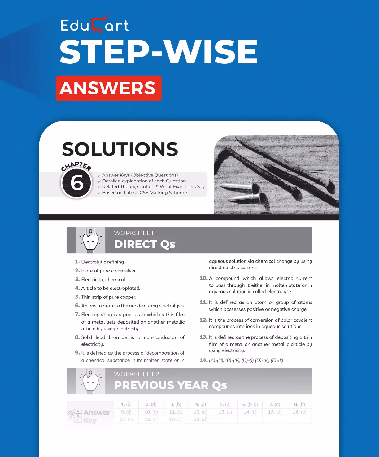 Educart ICSE Class 10 Chemistry One Shot Question Bank 2026-27 | Chapter-wise Practice Includes PYQs & Competency Based Questions | Latest Syllabus 2027