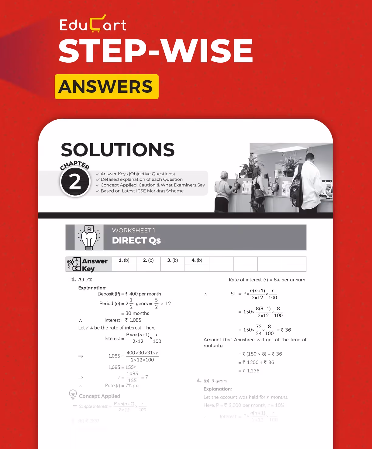 Educart ICSE Class 10 Mathematics One Shot Question Bank 2026-27 | Chapter-wise Practice Includes PYQs & Competency-Based Qs | Unit Test Worksheets | Latest Syllabus 2027 Exam