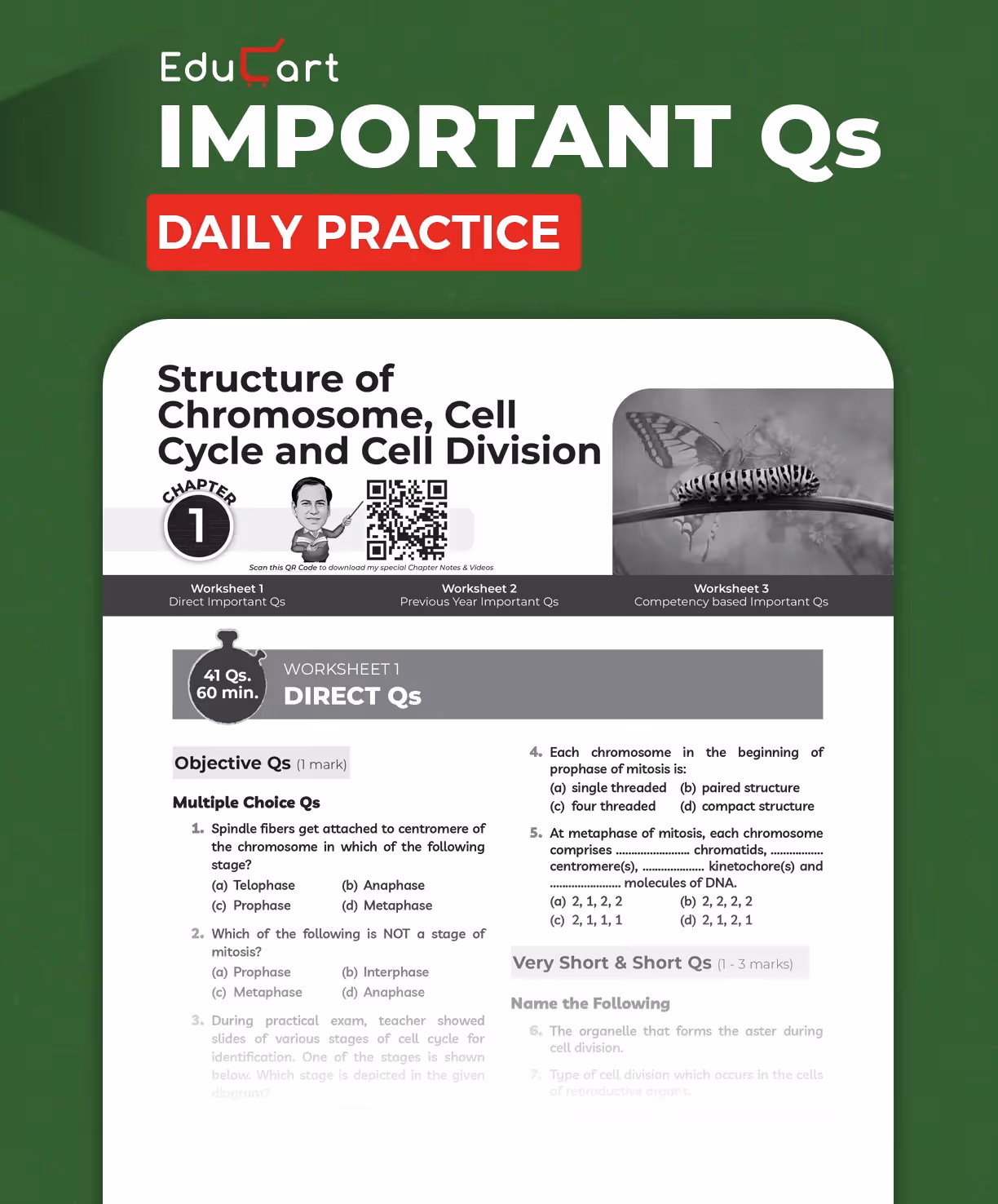 Educart ICSE Class 10 Biology One Shot Question Bank 2026-27 | Chapter-wise Practice Includes PYQs & Competency-Based Questions | Unit Test Worksheets | Latest Syllabus 2027 Exam