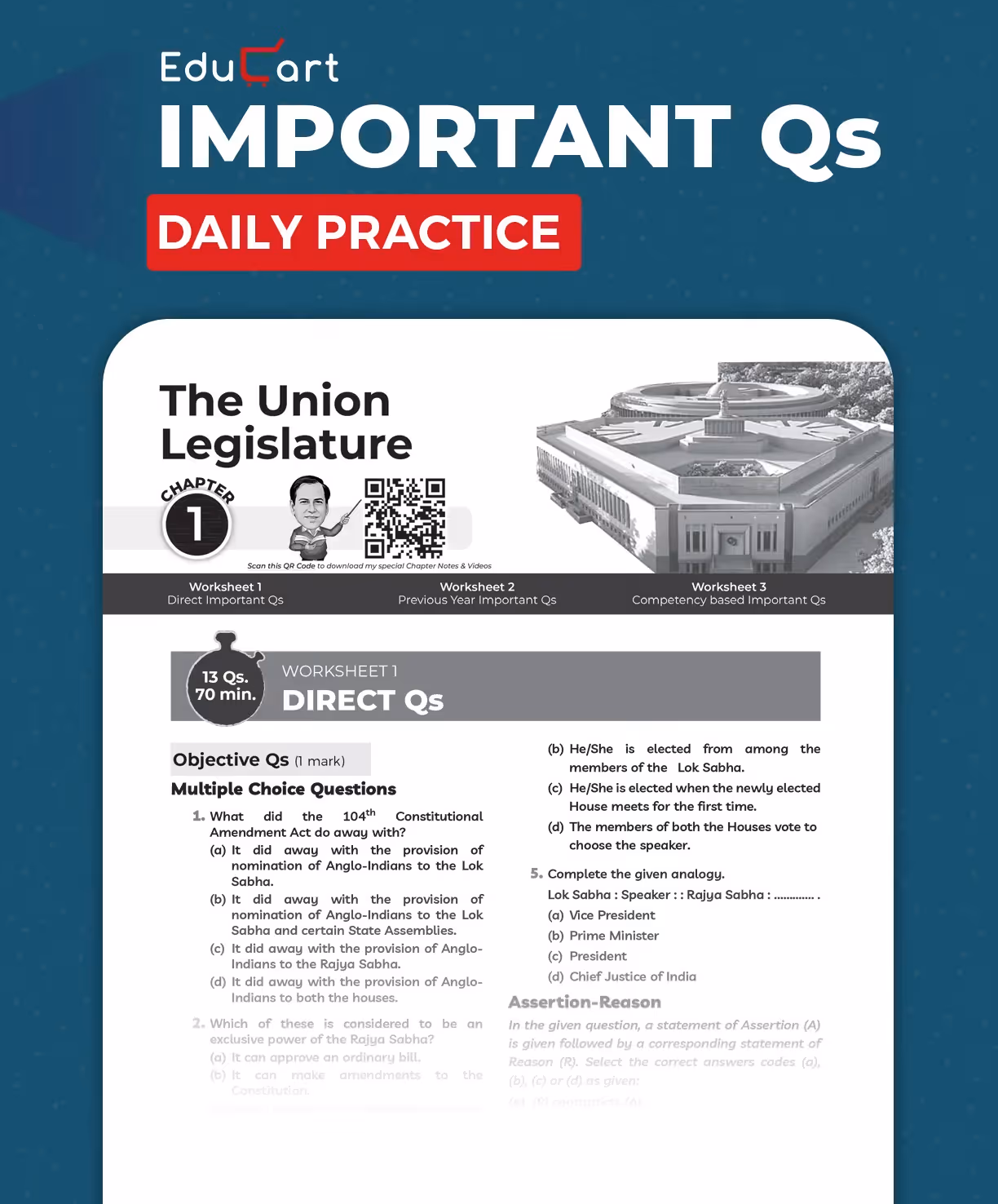 Educart ICSE Class 10 History & Civics One Shot Question Bank 2026-27 | Chapter-wise Practice Includes PYQs & Competency Based Questions | Latest Syllabus 2027
