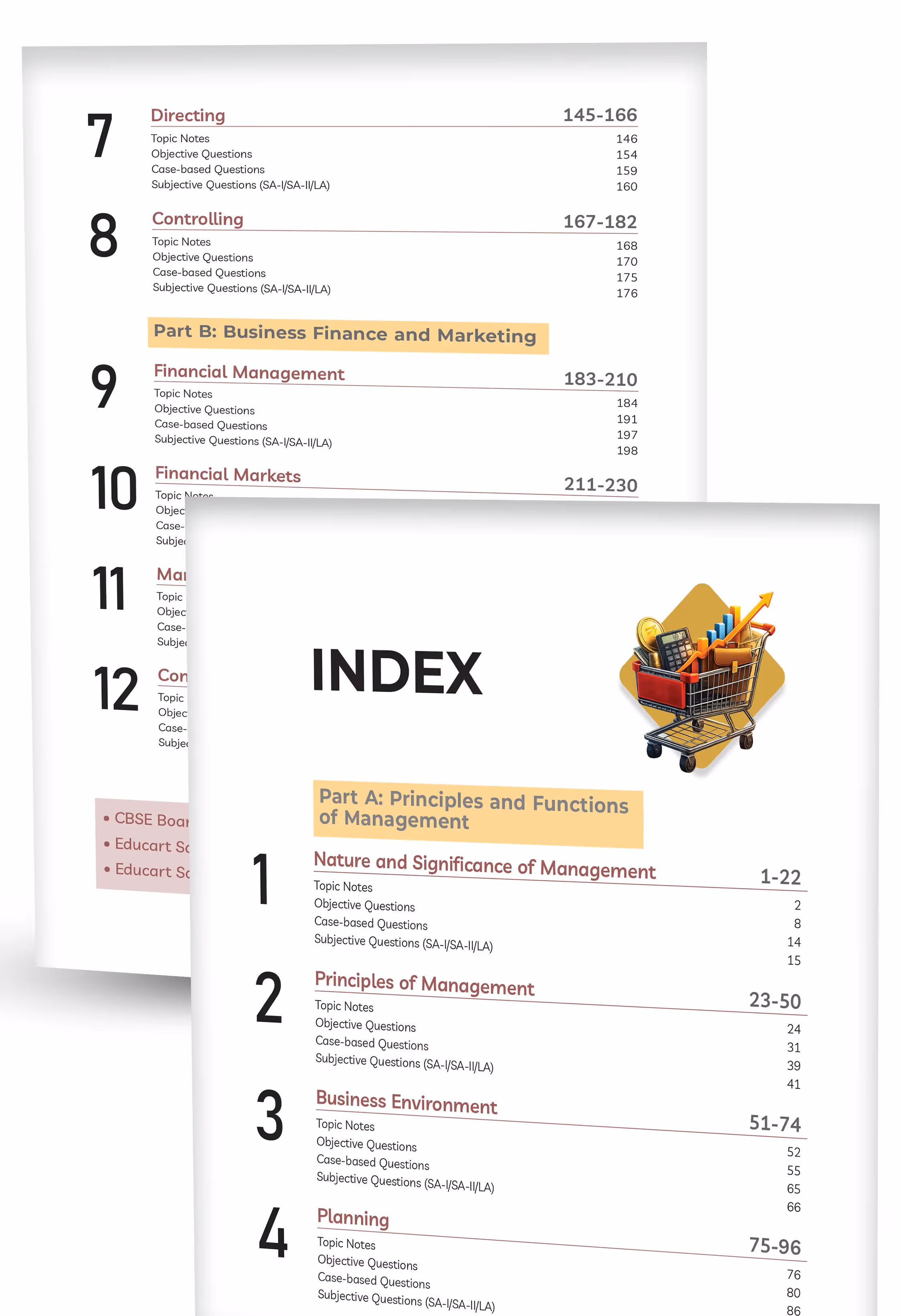 Educart CBSE Class 12 Business Studies Question Bank 2026-27 | Chapterwise, Case-Based & Competency Qs | Simplified Notes | NCERT Based | Latest CBSE Syllabus 2027