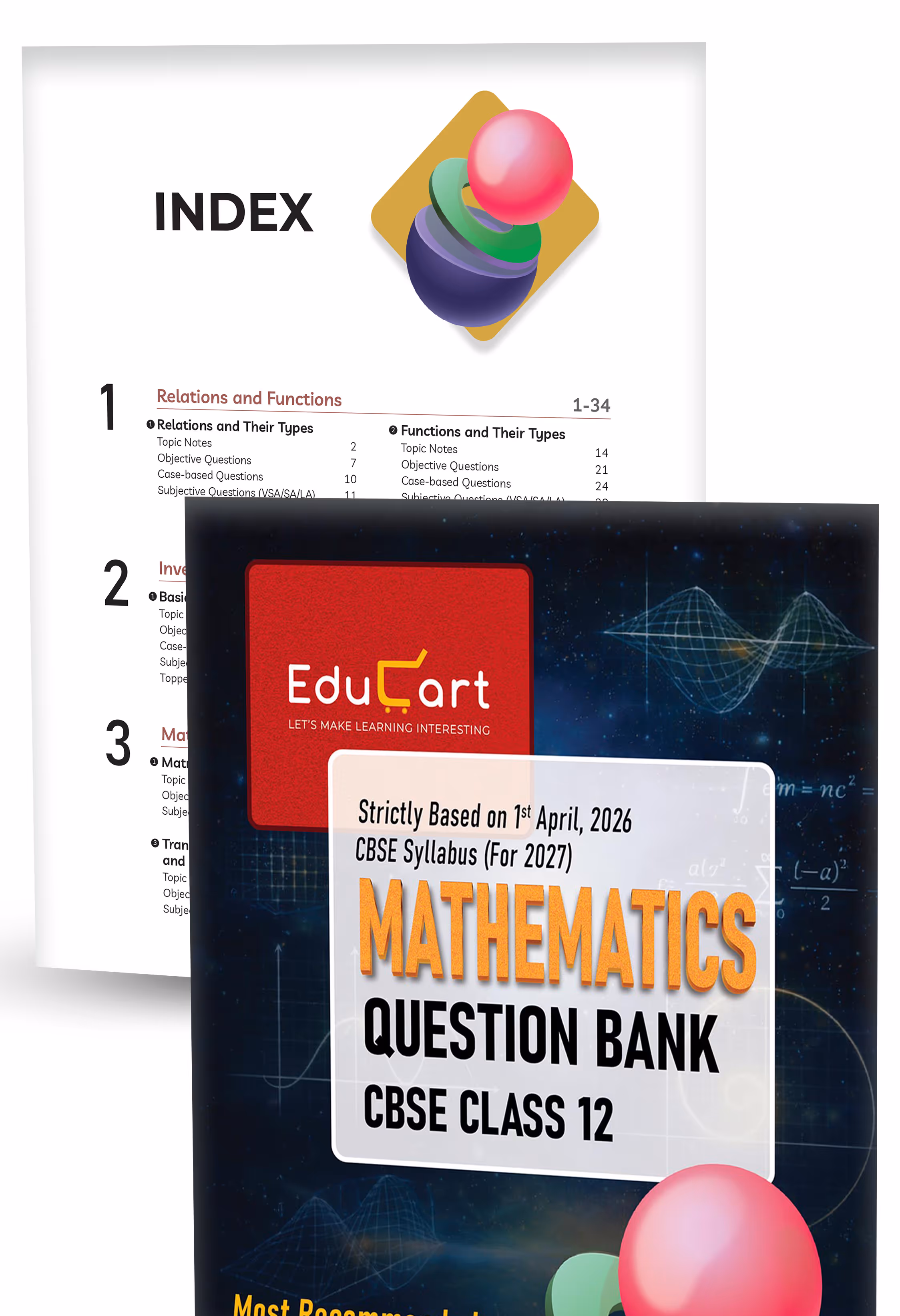 Educart CBSE Class 12 Question Bank Combo 2026–27 | Physics, Chemistry & Mathematics | Chapterwise PYQs, Competency-Based & Case-Based Qs | 2027 Syllabus