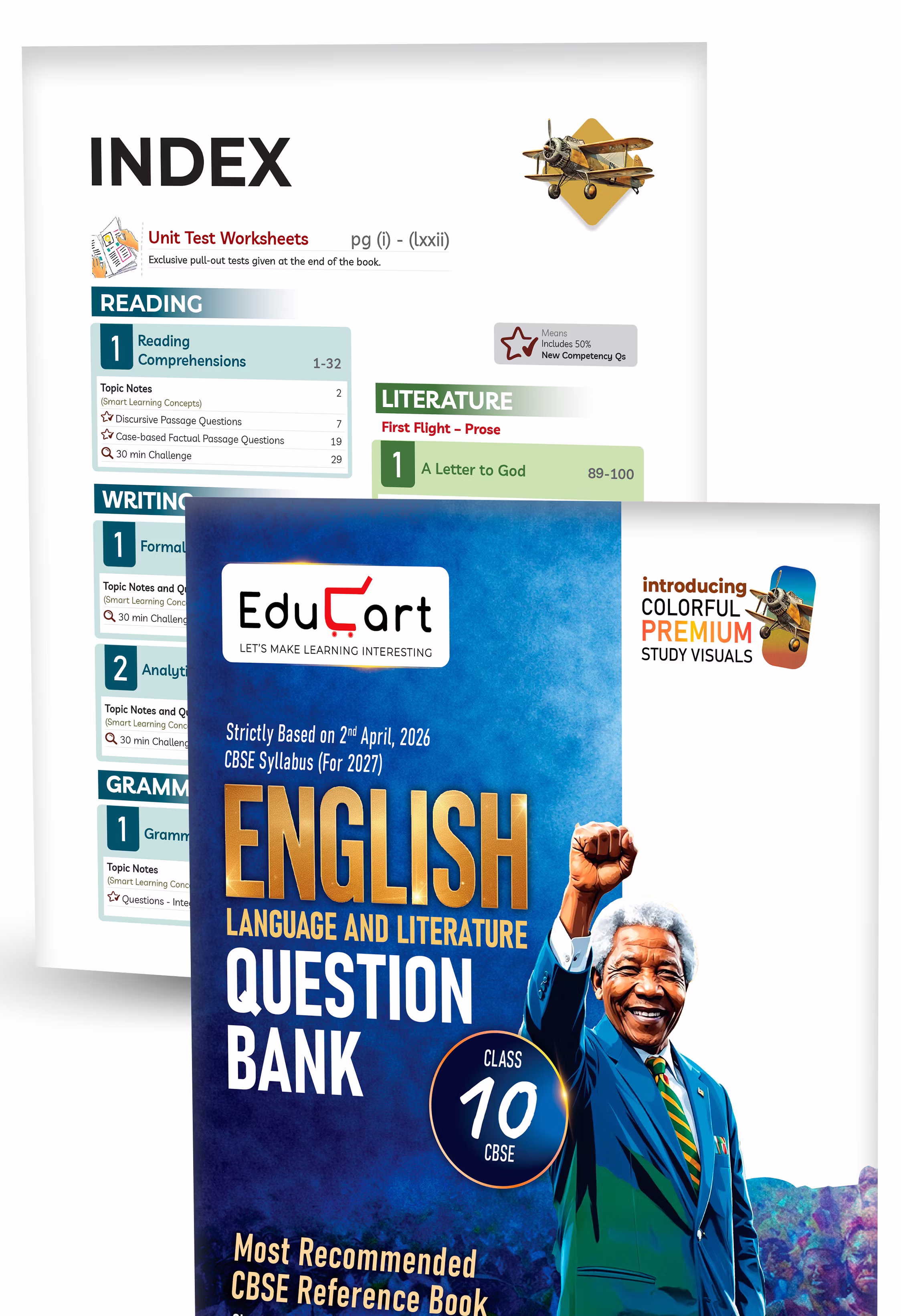 Educart CBSE Class 10 Question Bank Combo 2026–27 | Science, Maths, SST, English & Hindi B | Chapterwise PYQs, Competency-Based & Case-Based Qs | 2027 Syllabus