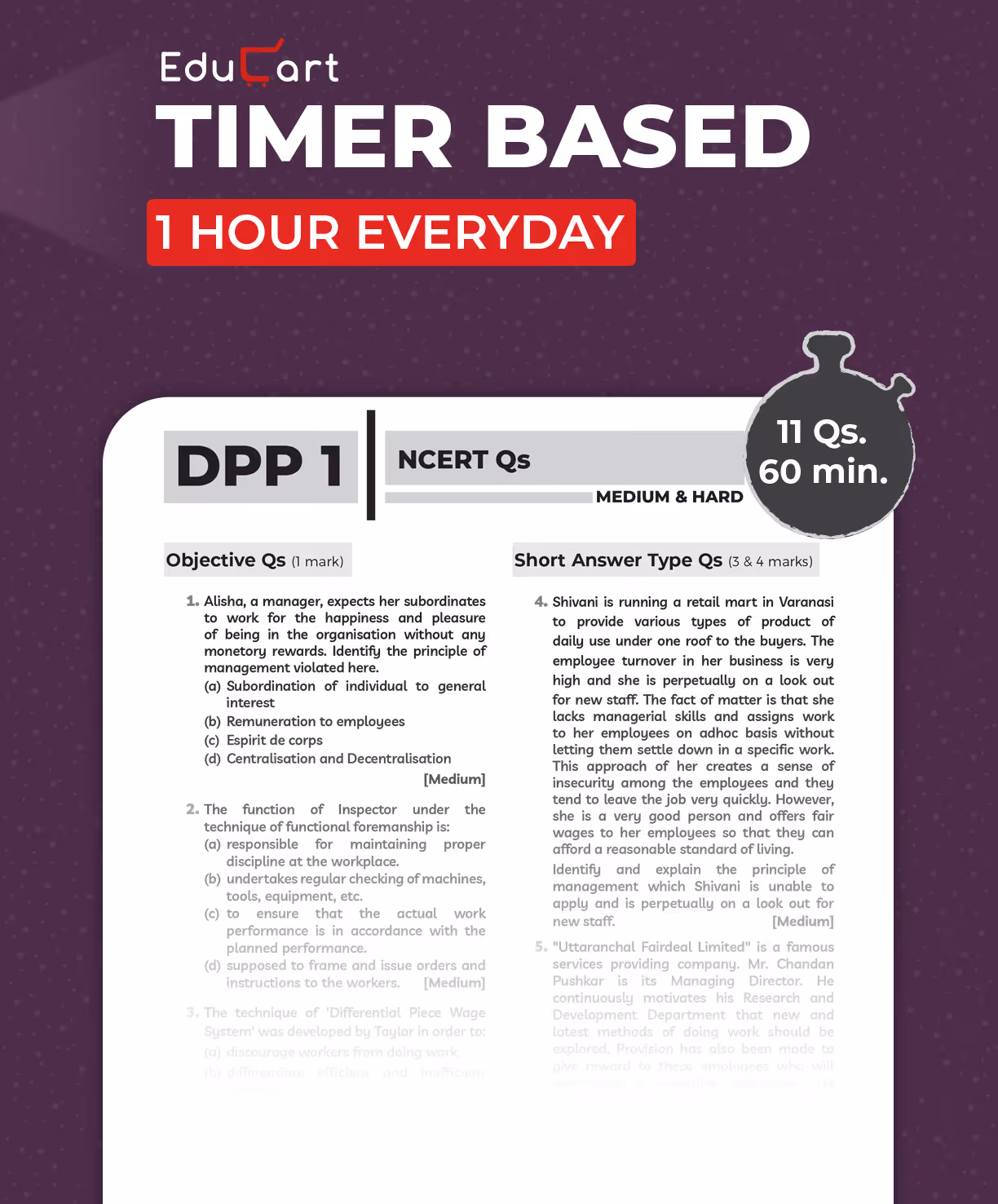 Educart CBSE Class 12 Business Studies One Shot Question Bank 2026–27 | NCERT Questions, PYQs & Competency-Based Qs | Unit Test Worksheet | Latest CBSE Syllabus & Exam Pattern 2027