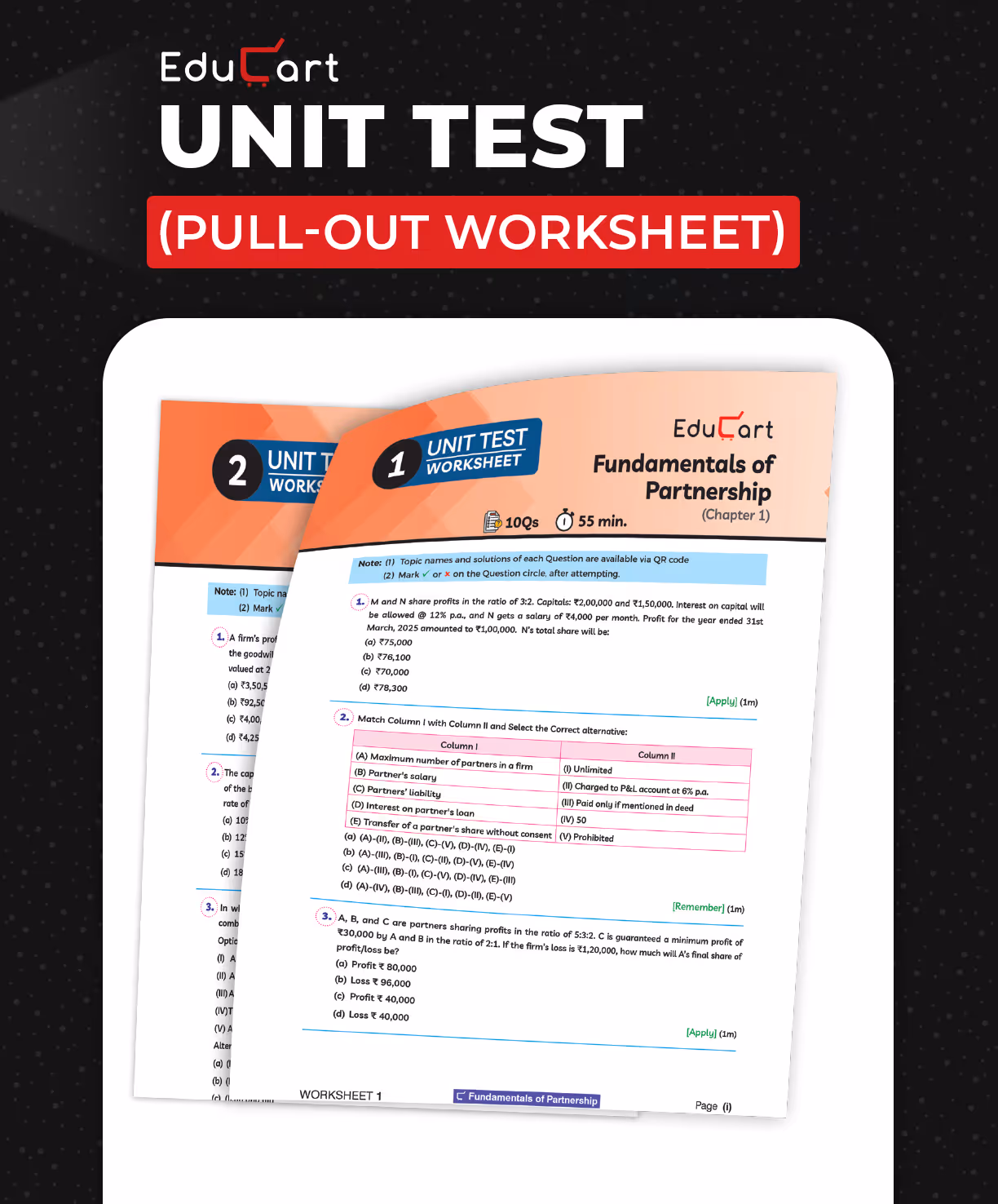 Educart CBSE Class 12 Accountancy One Shot Question Bank 2026–27 | NCERT Questions, PYQs & Competency-Based Qs | Unit Test Worksheet | Latest CBSE Syllabus & Exam Pattern 2027