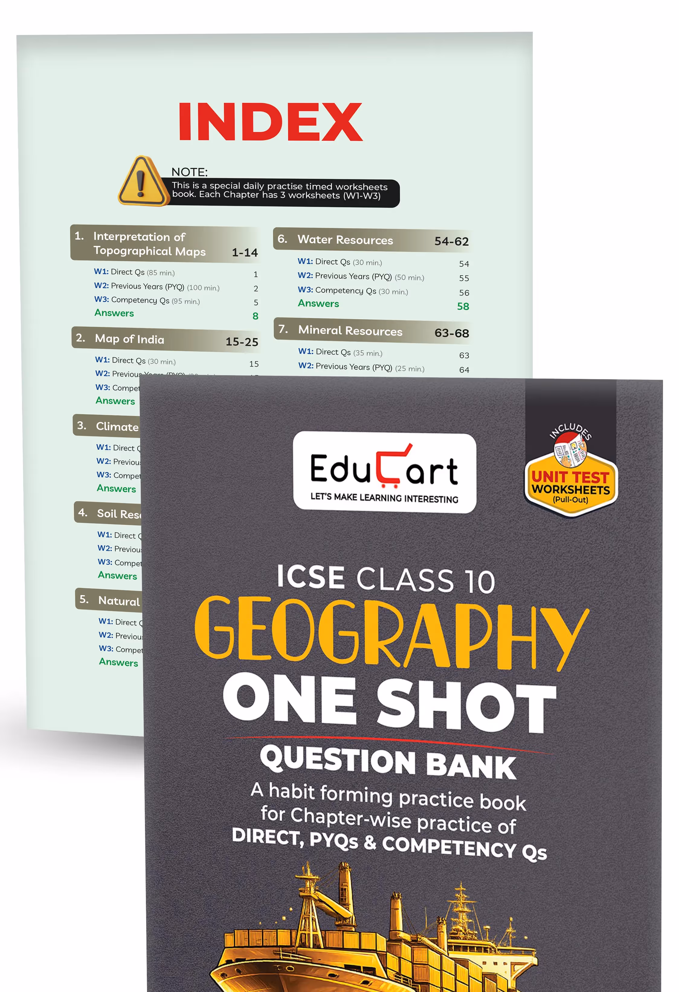 Educart ICSE Class 10 One Shot Question Bank 2027 (Set of 4 Books) | English Language, Literature in English, Geography, History & Civics | 2026–27 Exam