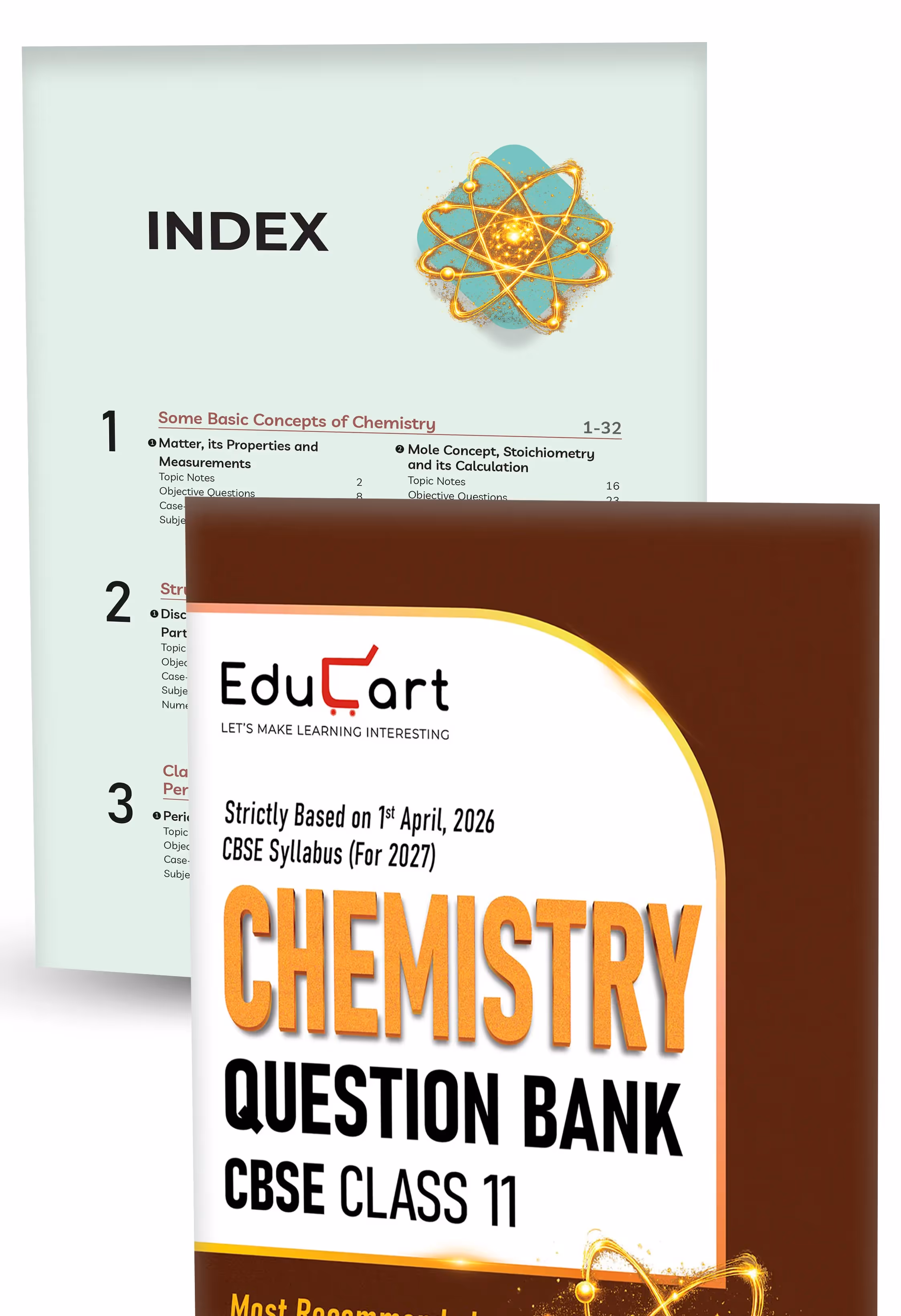Educart CBSE Class 11 Question Bank Set of 4 (2026–27) | Physics, Chemistry, Mathematics & English Core | NCERT-Based Chapter-wise PYQs, MCQs & Case-Based Qs | 2027 Exams