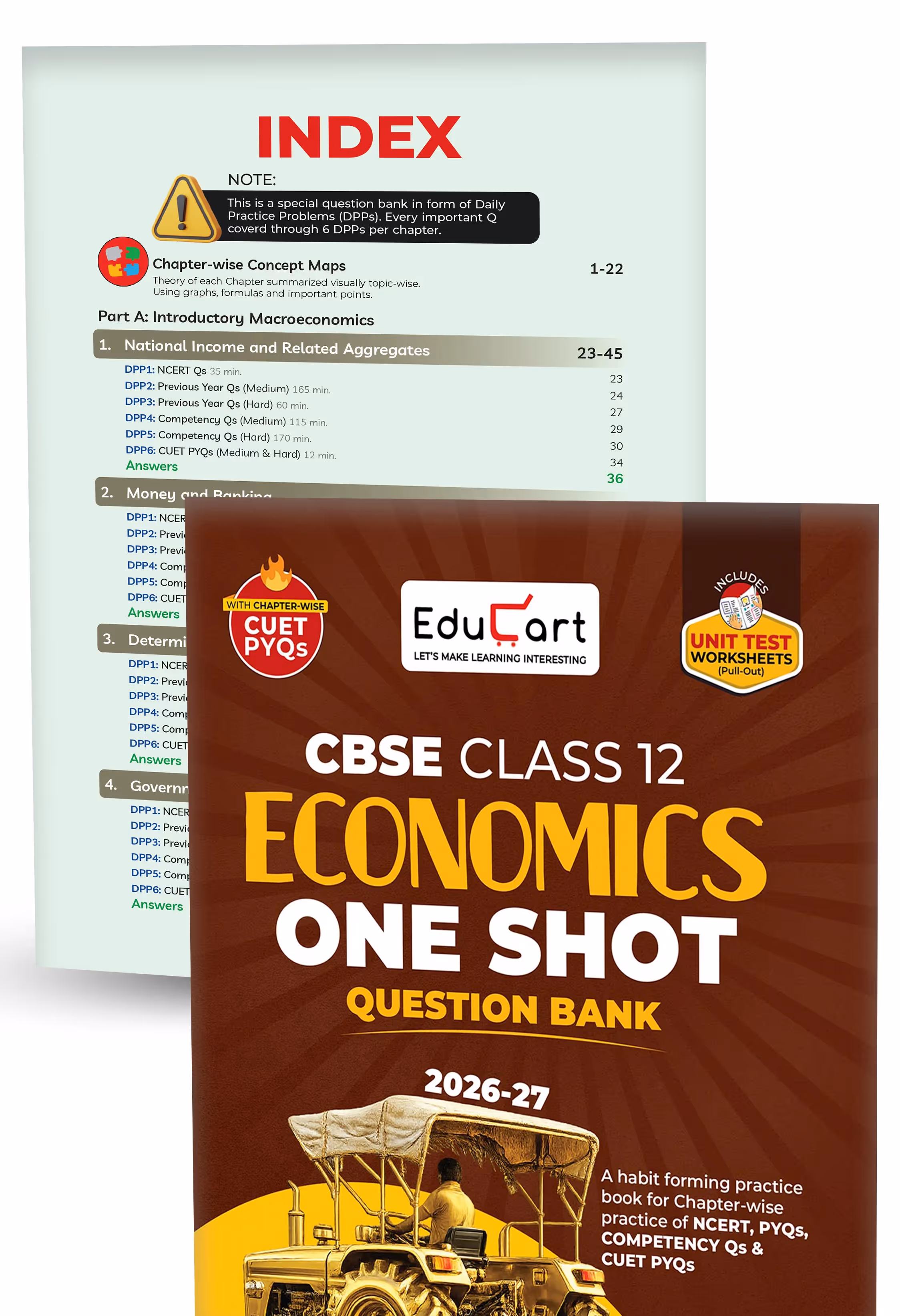 Educart CBSE Class 12 One Shot Question Bank Accountancy, Business Studies, Economics and English 2026–27 (Set of 4 Books) | NCERT Questions, PYQs & Competency-Based Qs | CBSE Board 2027