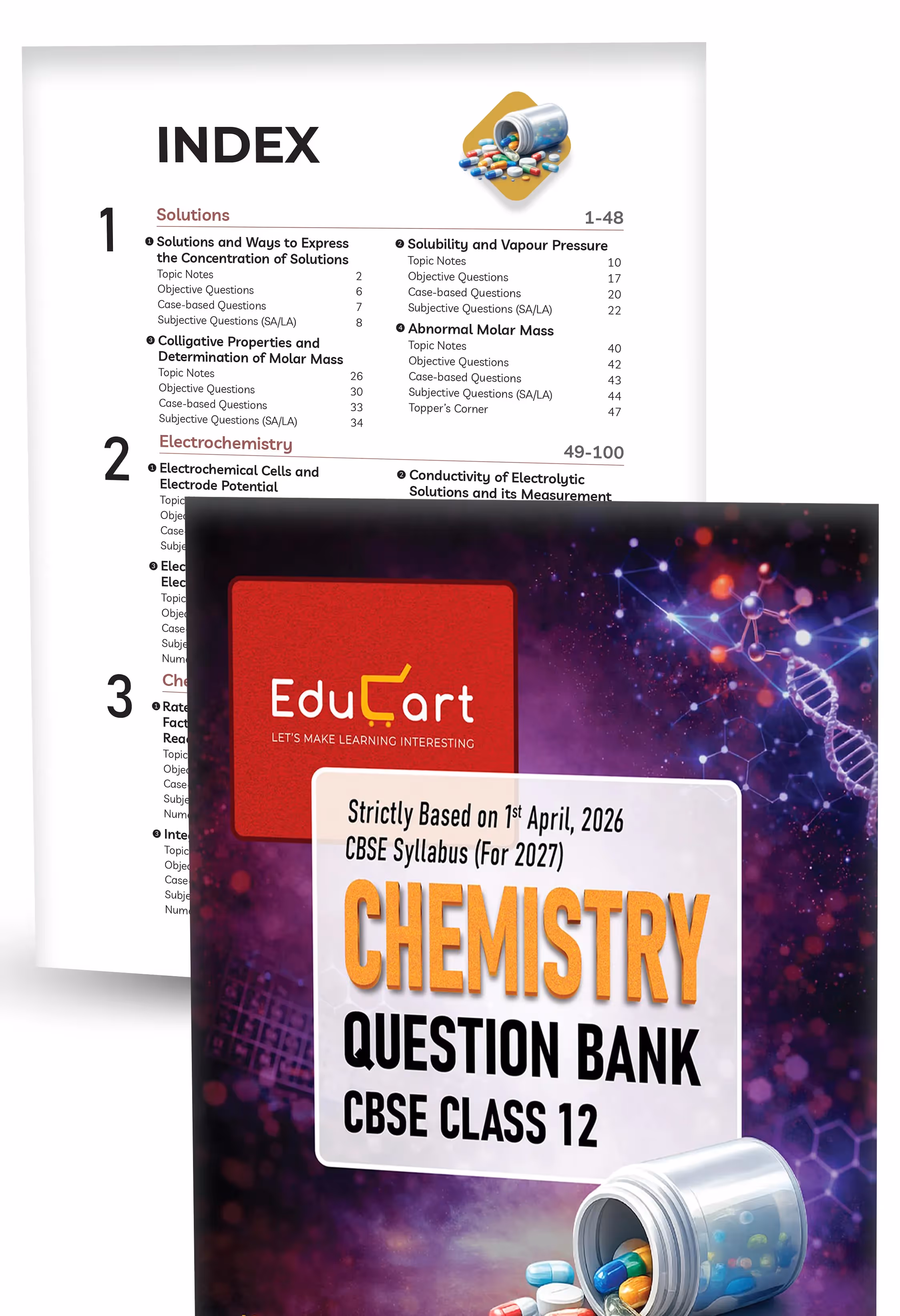 Educart CBSE Class 12 Question Bank Combo 2026–27 | Physics, Chemistry, Mathematics & English | Chapterwise PYQs, Competency-Based & Case-Based Qs | 2027 Syllabus