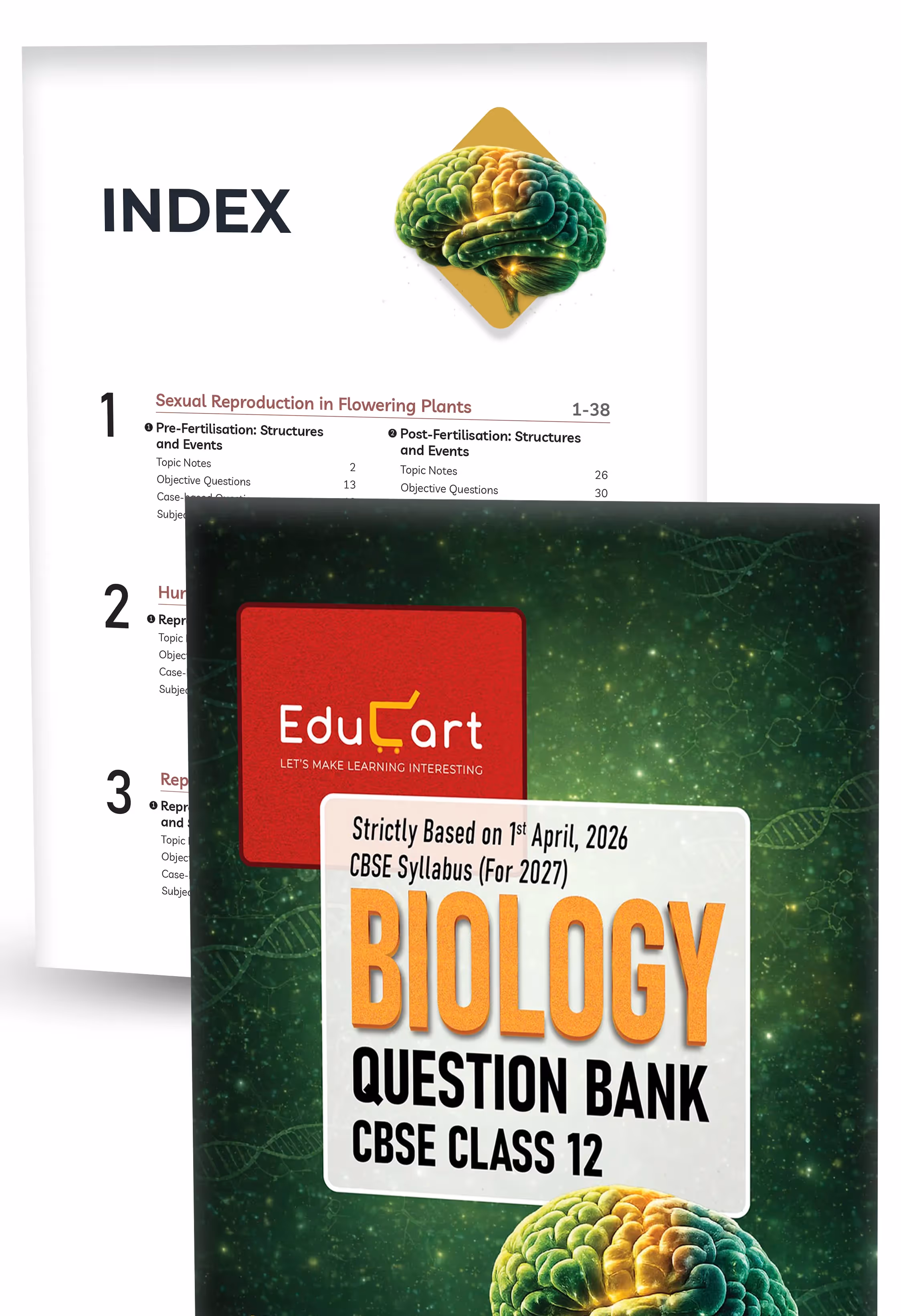 Educart CBSE Class 12 Question Bank Combo 2026–27 | Physics, Chemistry, Biology & English | Chapterwise PYQs, Competency-Based & Case-Based Qs | 2027 Syllabus