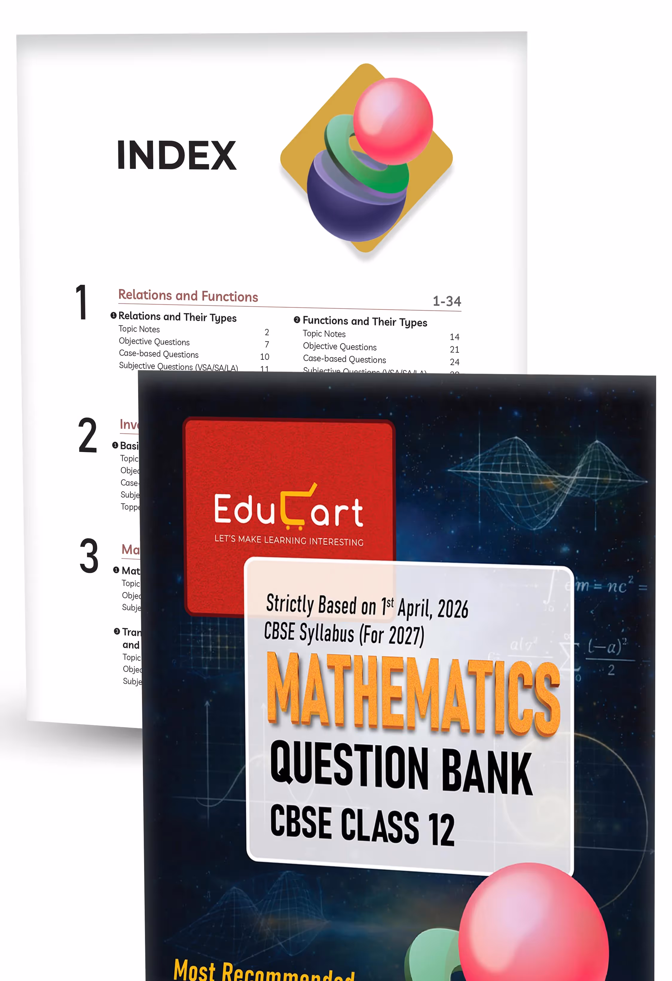 Educart CBSE Class 12 Question Bank Combo 2026–27 | Physics, Chemistry, Mathematics & English | Chapterwise PYQs, Competency-Based & Case-Based Qs | 2027 Syllabus