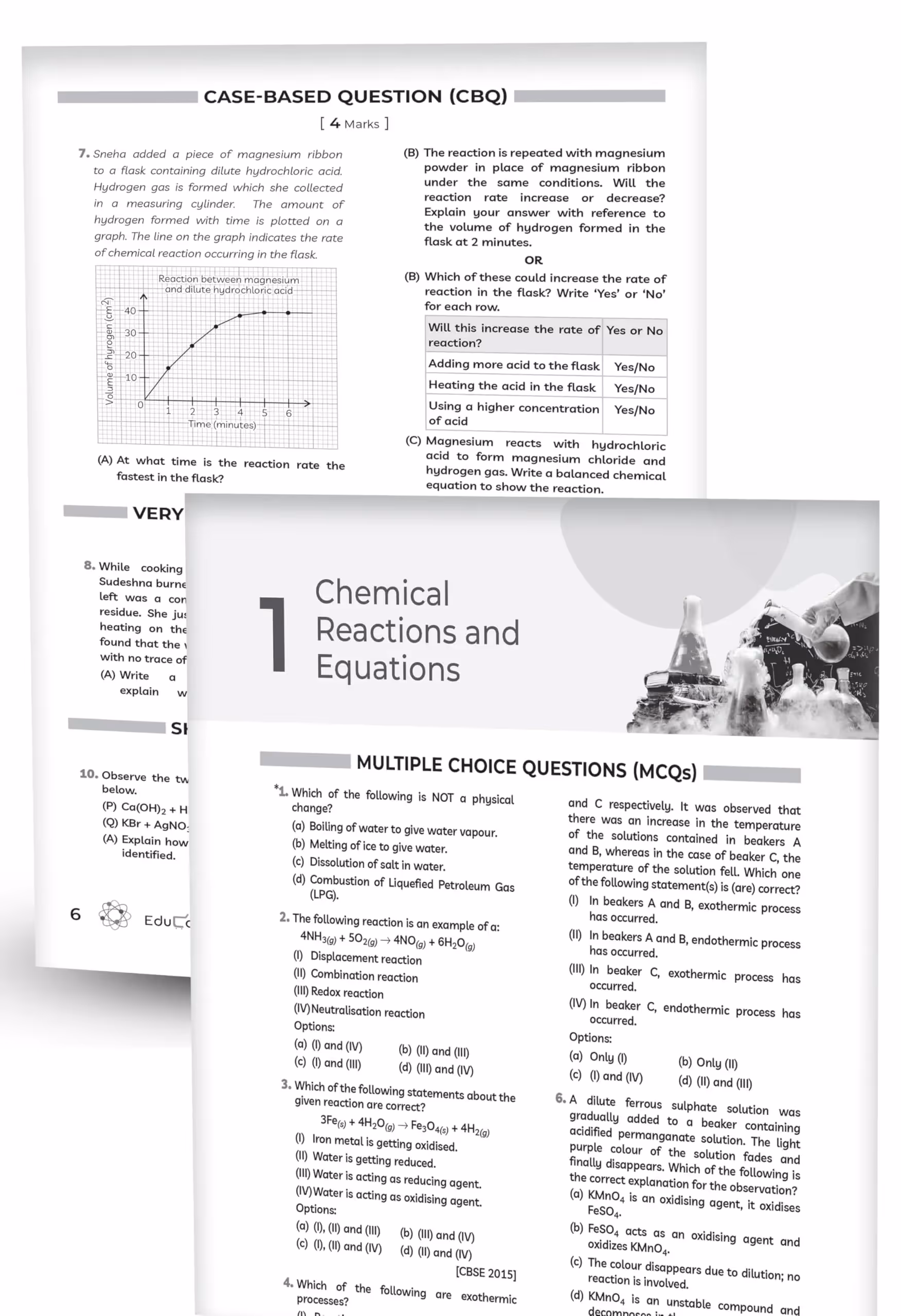 Educart NCERT Exemplar Class 10 Science 2026 Problems Solutions (For 2026-27 Board Exam)