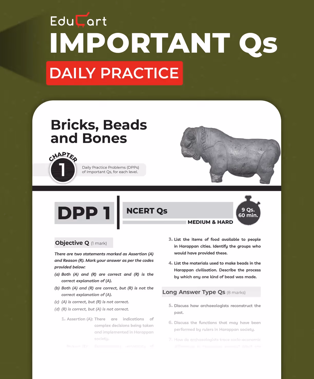 Educart CBSE Class 12 History One Shot Question Bank 2026–27 | NCERT Questions, PYQs & Competency-Based Qs | Latest CBSE Syllabus & Exam Pattern for 2027 Board