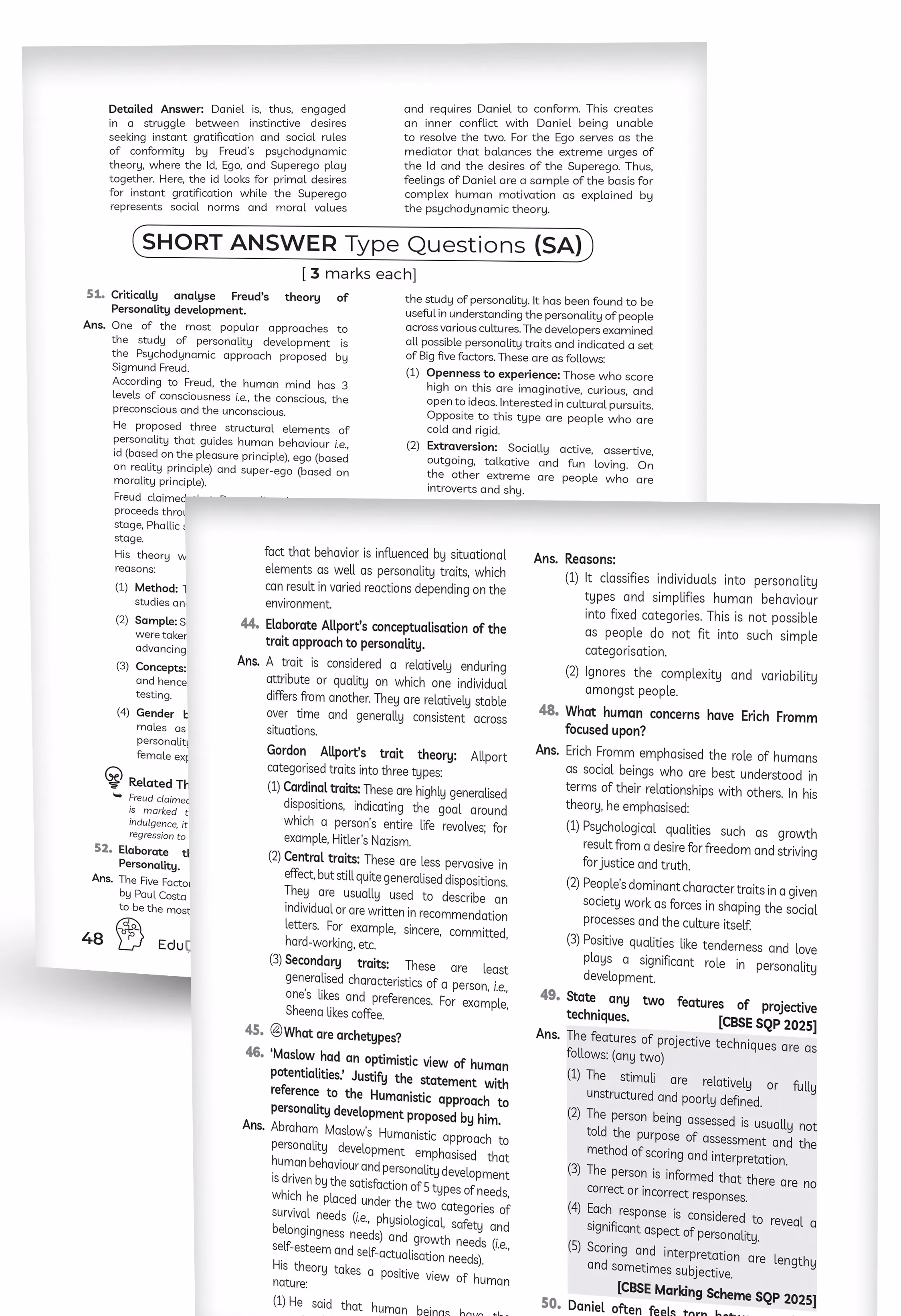Educart CBSE Class 12 Psychology Question Bank 2026-27 (Strictly Based on Latest Syllabus for 2027 Exam)