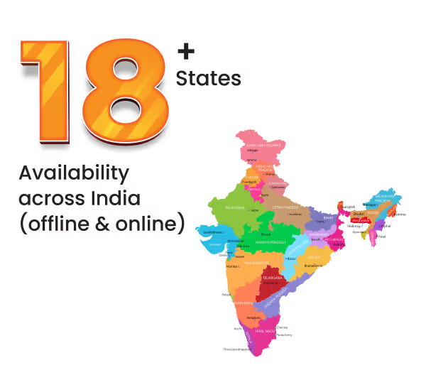 Educart available in 18+states in India