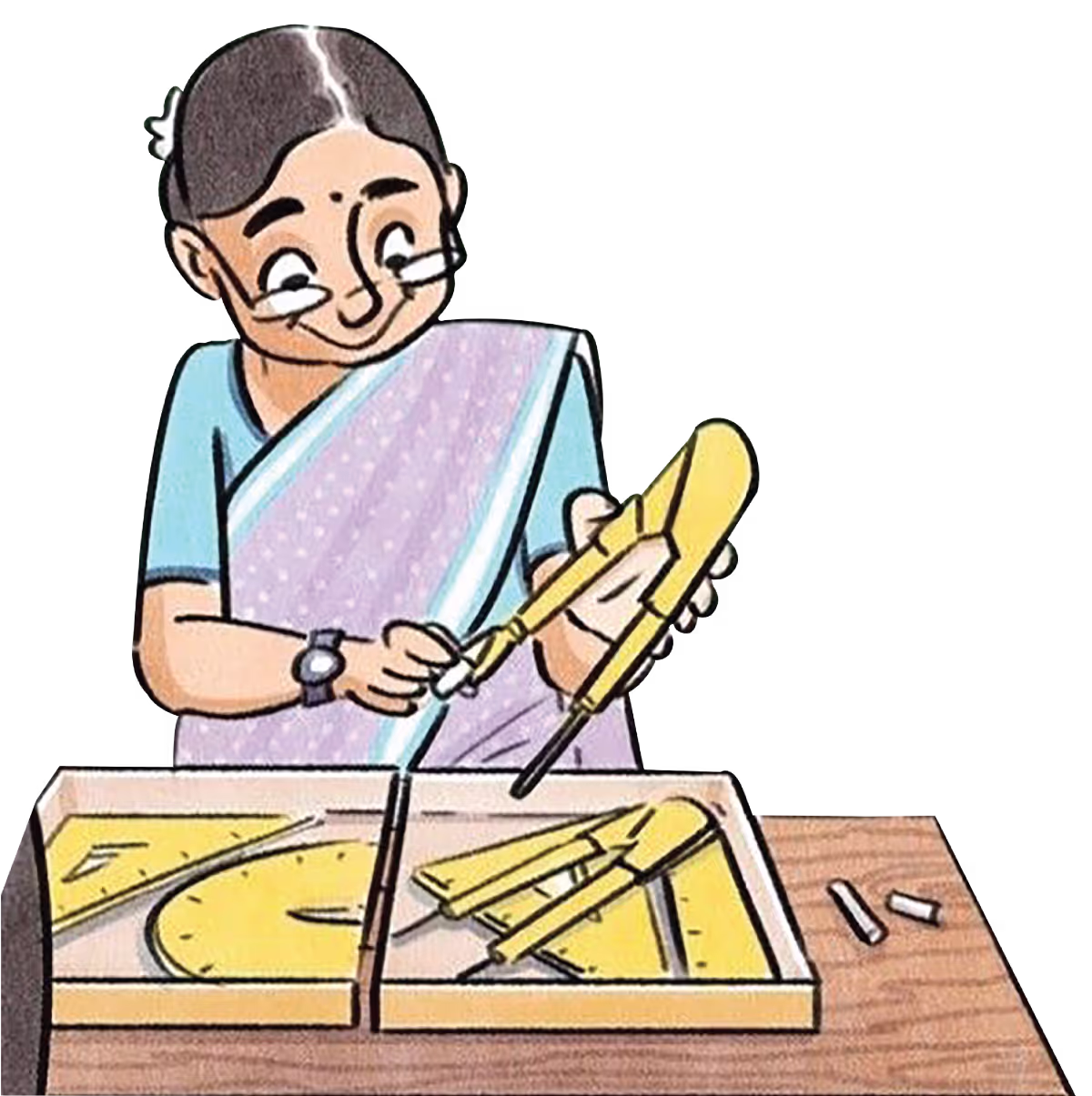 Image of teacher explaining concept in class